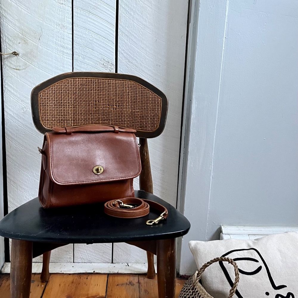 Vintage Coach Court Bag - Picture 2 of 8